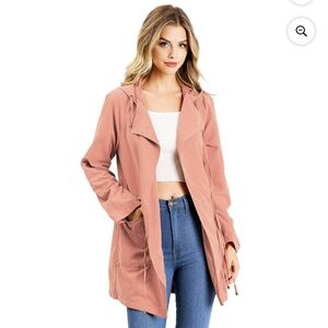 Love Tree Dusty Rose Pink Lightweight Jacket Size Large